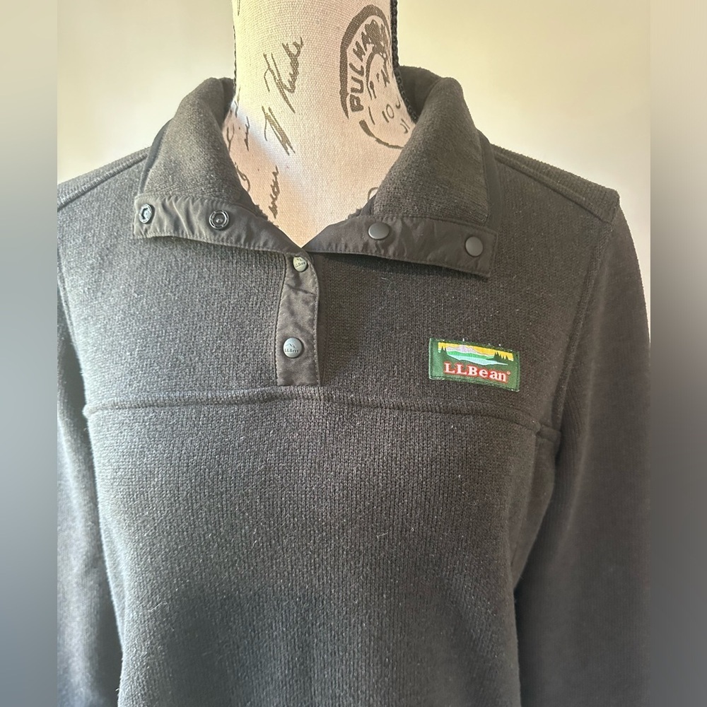 👚 L.L. Bean Women's Dark Grey Sweater Pullover - Size S 🌟 - Picture 3 of 10